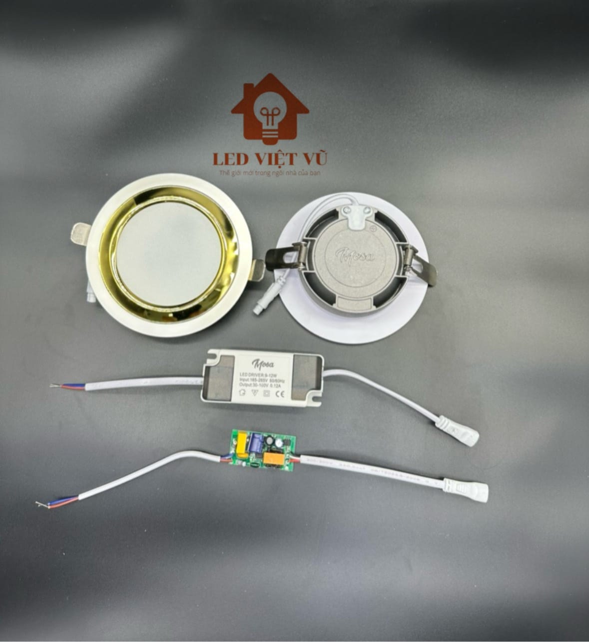 Đèn Âm Trần AT 10W MẮT VÀNG CAO CẤP CHÍP LUMILED (LED VIỆT VŨ ) - Ảnh 3