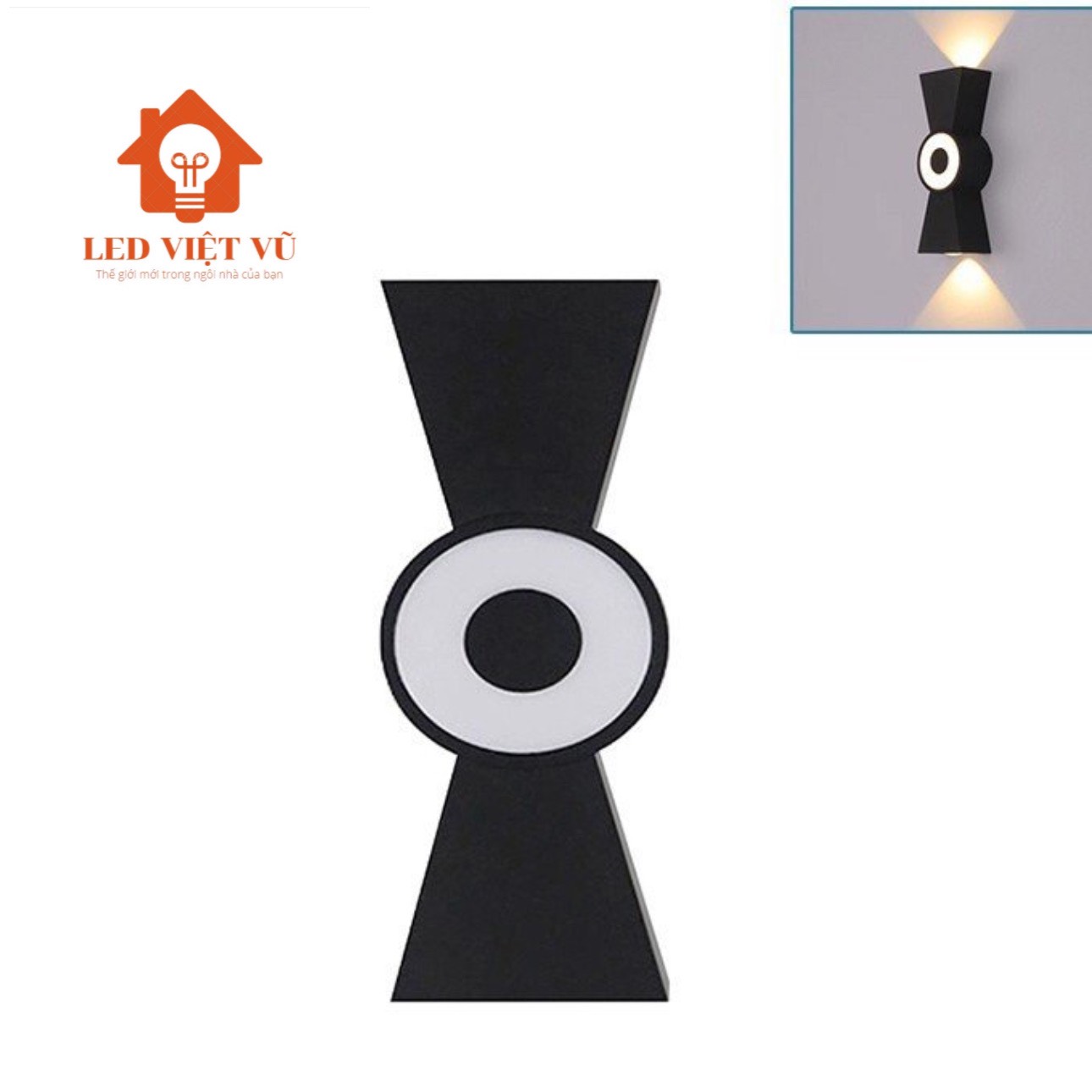 Đèn Trang Trí Hắt Tường 2 Đầu Kiểu Dáng Nơ - LED Việt Vũ - Ảnh 4
